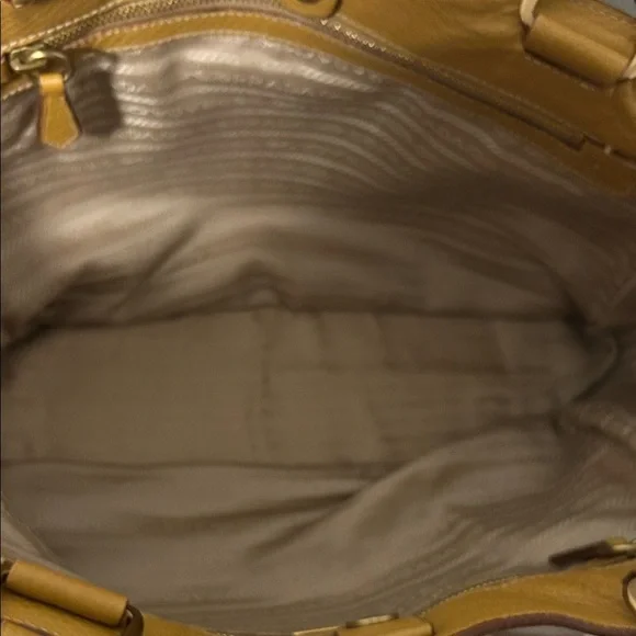 Prada Mustard Yellow Leather Shoulder Bag - Picture 10 of 14
